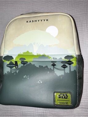 Loungefly Star Wars Kashyyyk Mini Backpack in Green and Cream
